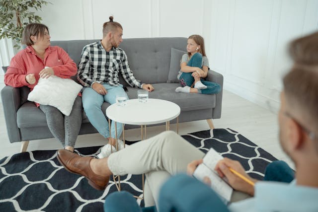 Family therapy session